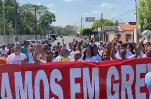 Terceirizados das escolas municipais entram em greve (Foto: Reprodução)