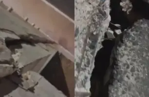 ‘Vai acontecer uma trágédia’, denuncia ciclista sobre situação de viaduto em THE (Foto: Reprodução/X)