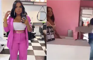 Vídeo mostra marido da vítima fazendo ameaças contra ela momentos antes de assassiná-la (Foto: Reprodução)