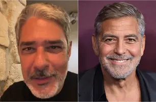 William Bonner e George Clooney (Foto: Reprodução)