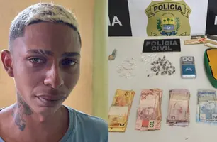 Acusado de tráfico oferece dinheiro à polícia para não ser preso no Piauí (Foto: Reprodução)