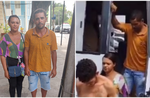 Casal de Demerval Lobão é detido após ser confundido com lanceiros em Teresina (Foto: Reprodução)