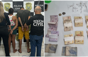 Casal suspeito de tráfico de drogas é preso no Piauí (Foto: Reprodução)