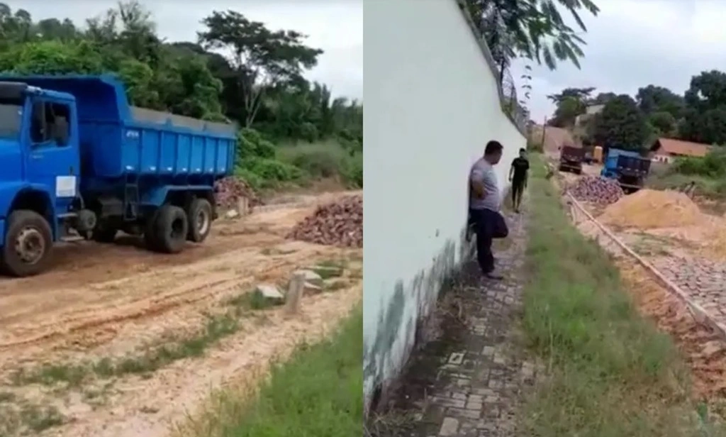 Empresa retira calçamento de ruas em Teresina por falta de pagamento