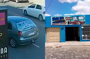 Empresário retira plotagem do carro após ser confundido com criminoso em Teresina (Foto: Reprodução)