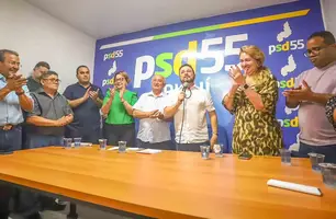 Evento de adesão do PSD Piauí ao pré-candidato a prefeito de Teresina Fábio Novo (PT) (Foto: Eduardo Amorim/Conecta Piauí)
