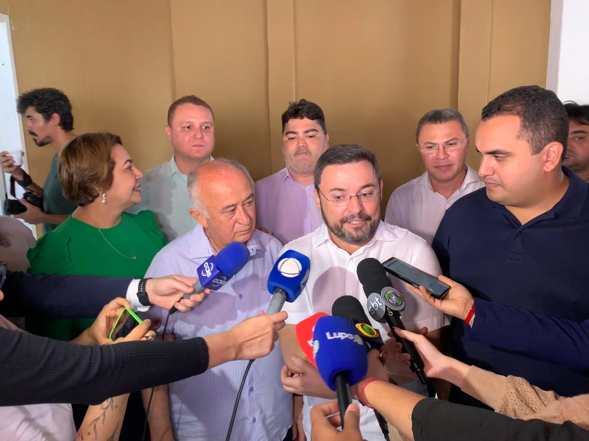 Fábio Novo durante coletiva de imprensa