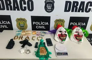 Faccionados que usava máscaras de palhaço durante assaltos são presos em Teresina (Foto: Reprodução)