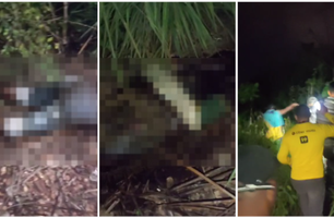Família encontra corpo de adolescente desaparecido em matagal na zona Sul de THE (Foto: Reprodução)
