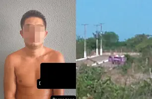 Filho é preso após agredir e colocar fogo na casa da mãe em Parnaíba (Foto: Reprodução)