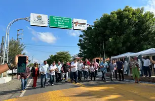 Inauguração de rodovia (Foto: Naiane Feitosa / Conecta Piauí)