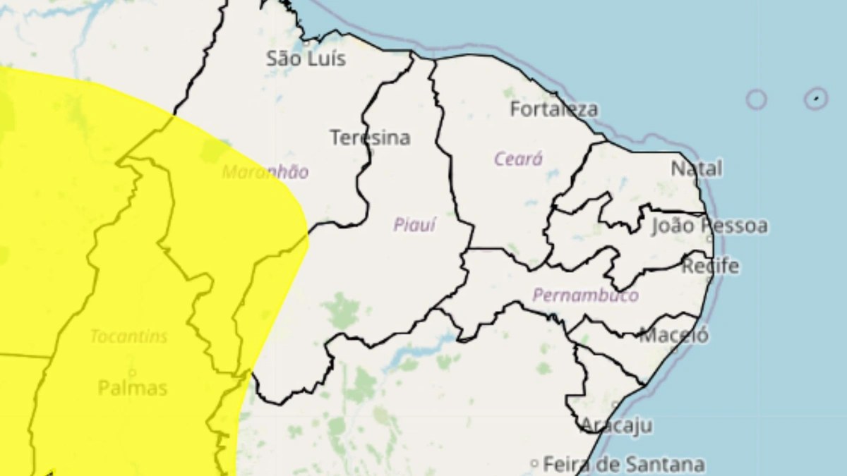 INMET emite alerta de chuvas intensas para várias cidades do Piauí