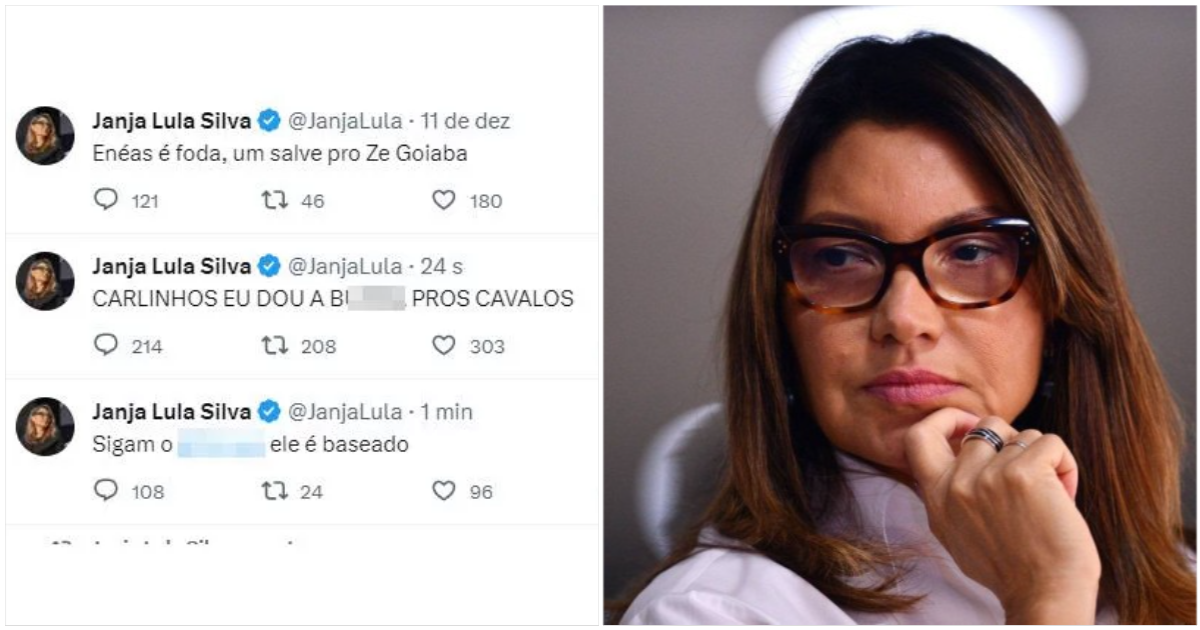Janja é hackeada no X e perfil posta xingamentos obscenos