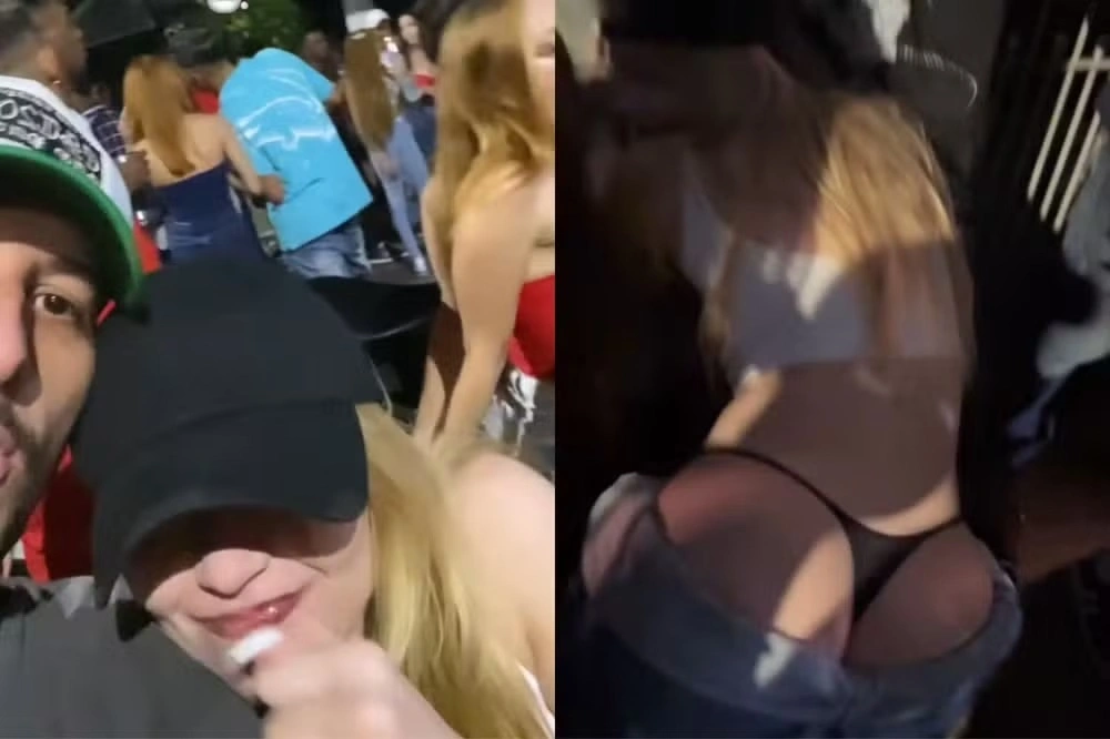 Luiza Sonza aparece em baile funk de São Paulo