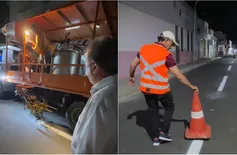 Prefeitura de Campo Maior realiza renovação de sinalização horizontal de vias