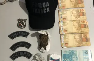 Material apreendido pela polícia (Foto: Reprodução)
