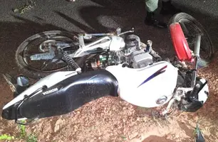 Motocicleta envolvida no acidente (Foto: Reprodução)