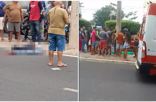 Motociclista morre após colidir em poste na Av. Marechal Castelo Branco em THE (Foto: Reprodução)