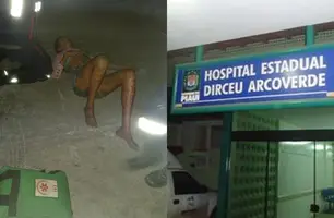 Mulher escapa da morte após ser alvo de vários tiros em rua de Parnaíba (Foto: Reprodução)