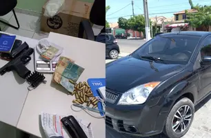 Polícia prende cinco suspeitos e recupera carro roubado em Parnaíba (Foto: Reprodução)