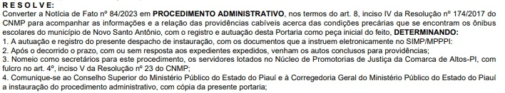 Portaria do MP-PI