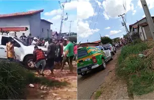 Protesto por falta de água e energia em Paulistana (Foto: Reprodução)