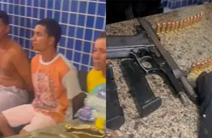 Quadrilha é presa com arma de fogo, drogas e munições em Luís Correia (Foto: Reprodução)