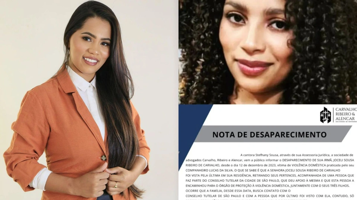 Stefhany Absoluta comunica desaparecimento da irmã após violência doméstica