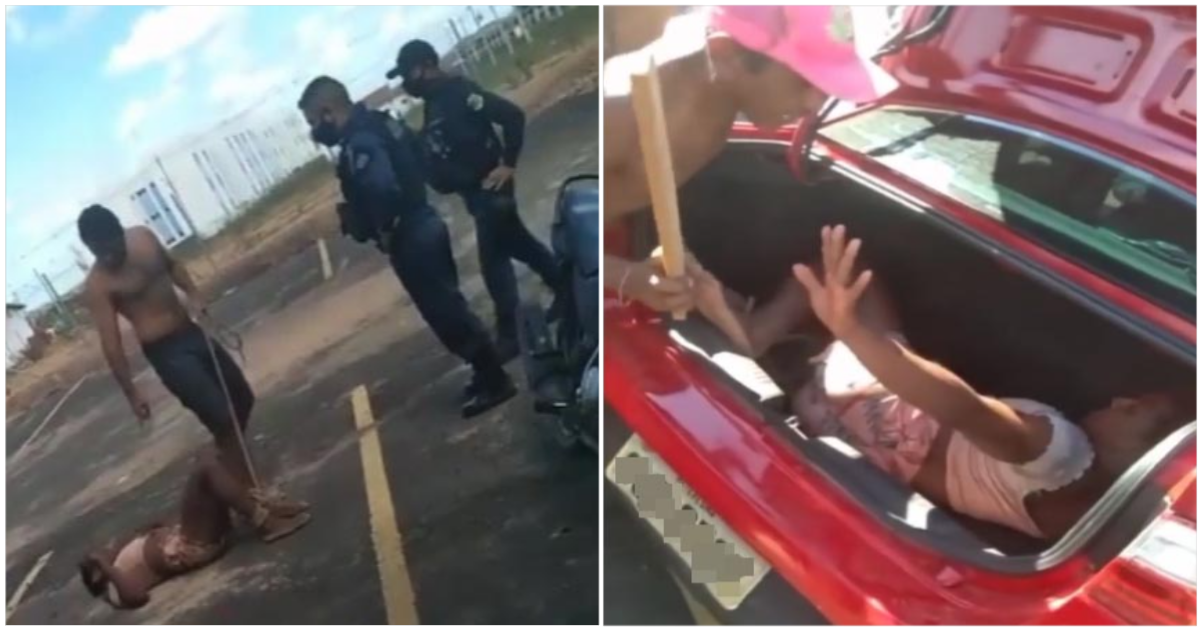 Travesti foi torturada e colocada em porta-mala