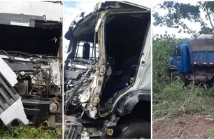 Três veículos se envolvem em acidente e homem fica gravemente ferido no Piauí (Foto: Reprodução)