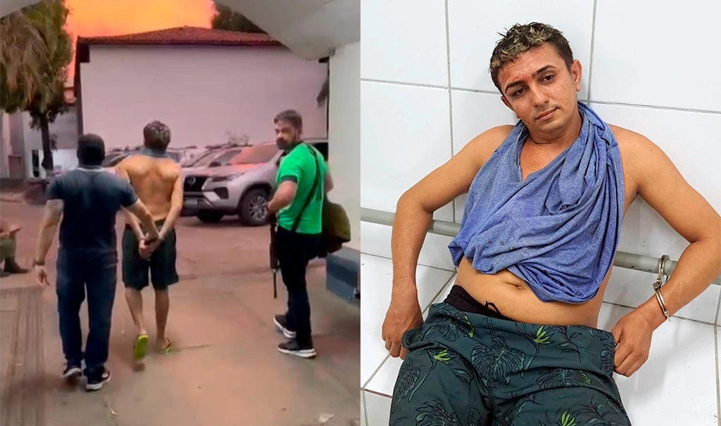 Vídeo mostra bandido de alta periculosidade sendo preso no Piauí; mulher foi solta