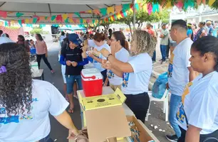 Ação de vacinação para São João da Serra (Foto: Divulgação/ Governo do Piauí)