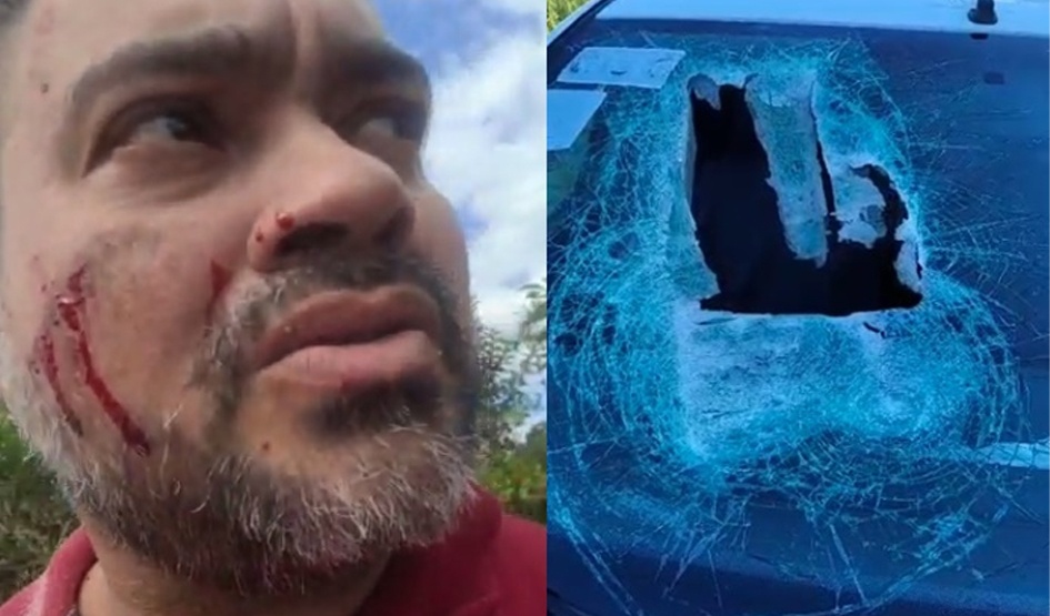 Acidente com pneu de caminhão