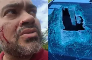 Acidente com pneu de caminhão (Foto: Reprodução/ Redes Sociais)