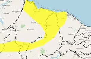 Alerta amarelo (Foto: Reprodução/Inmet)