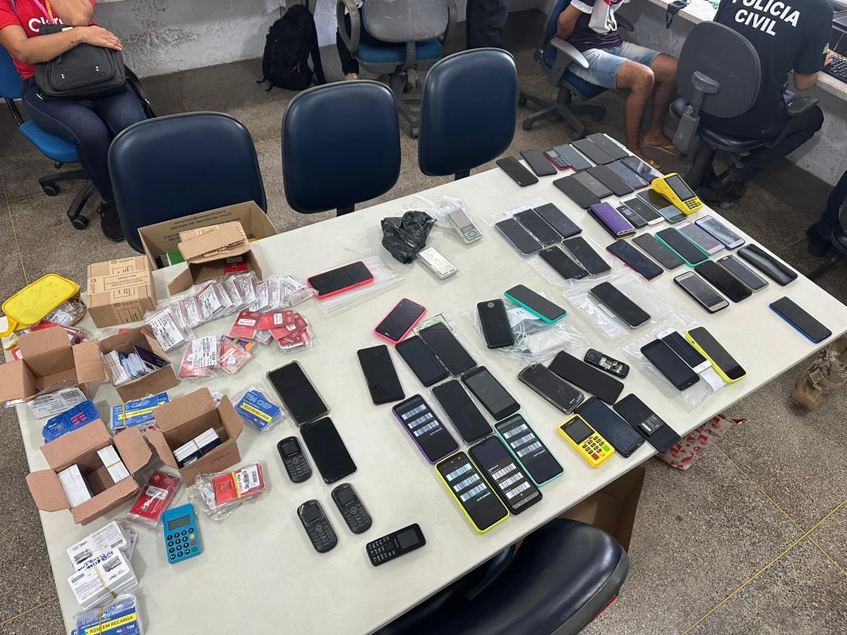 Celulares apreendidos