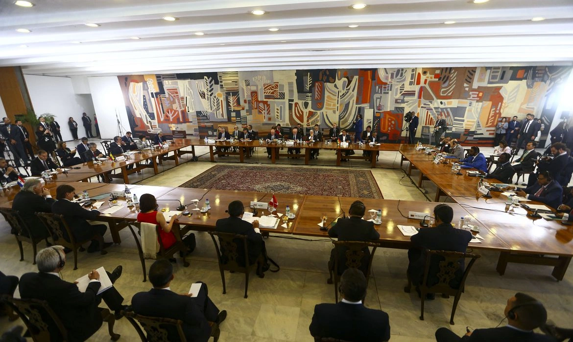 Dez líderes sul-americanos foram recebidos no Palácio Itamaraty