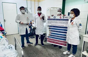 Extensionistas de Enfermagem do HUT (Foto: Divulgação/ Prefeitura de Teresina)