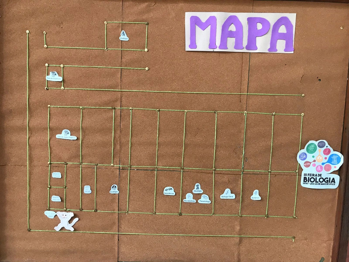 III Feira de Biologia - mapa