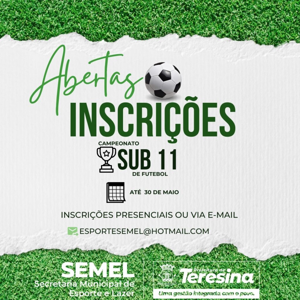 Inscrições abertas