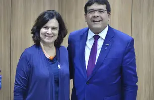 Ministra da saúde e governador (Foto: divulgação)