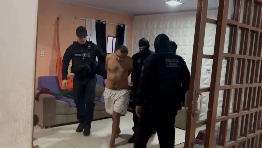 Momento da prisão de Wilken