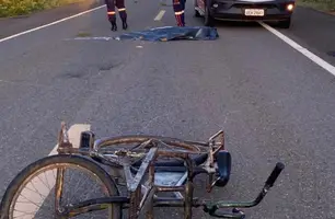 Motorista do veículo fugiu sem prestar socorro (Foto: Reprodução/ Portal P2)