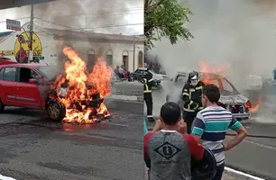Não há informações sobre a causa do incêndio. (Foto: Reprodução/ WhatsApp)