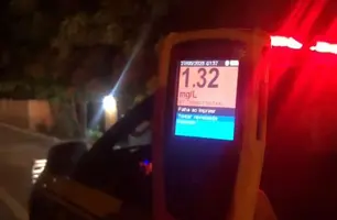 Nível de álcool por litro de ar expelido pelos pulmões (Foto: Divulgação/ PRF-PI)