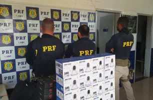 O material apreendido seguia de São Paulo com destino à Tutóia (Foto: Divulgação/ PRF-PI)