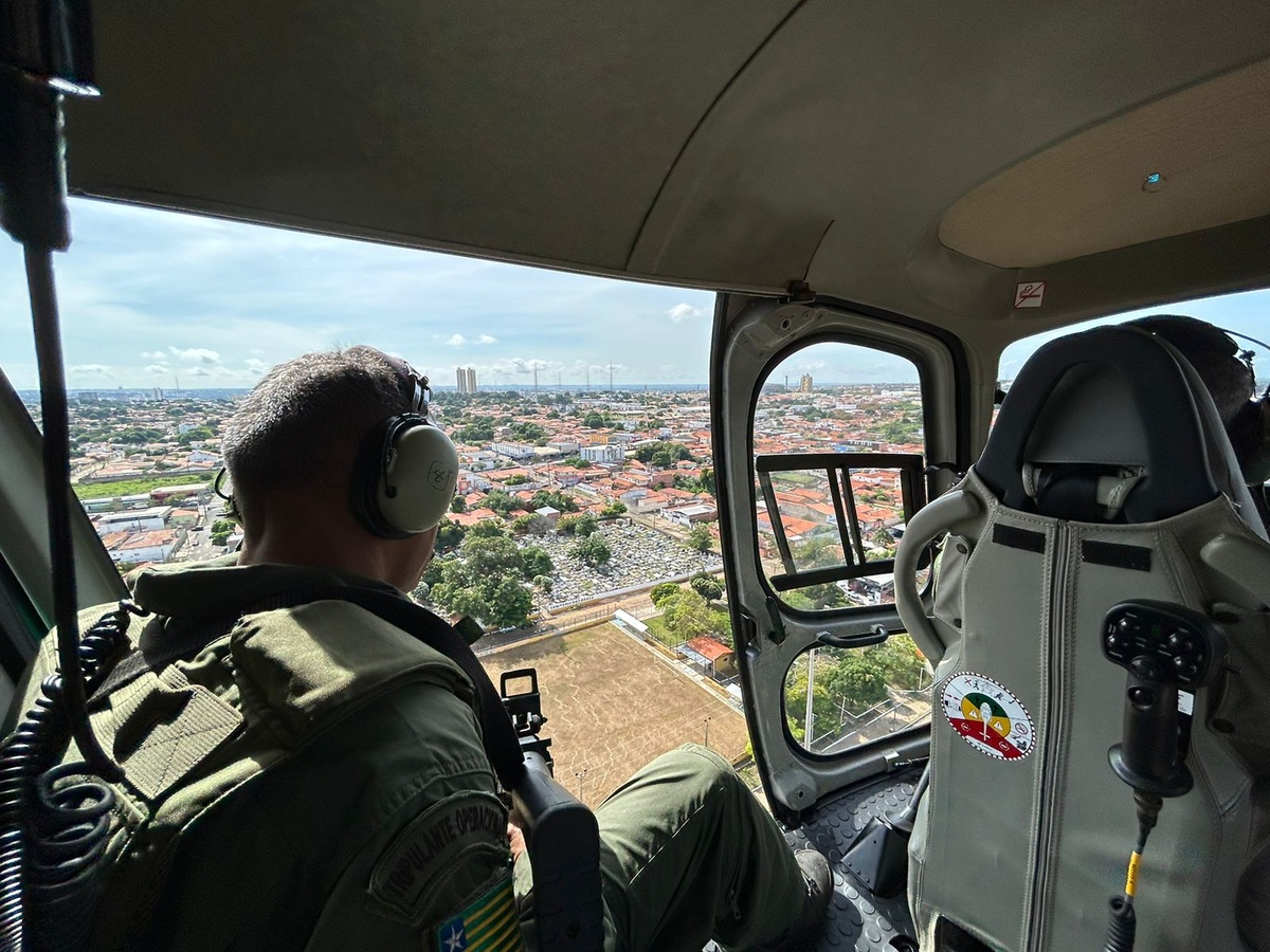 Patrulhamento noturno em Teresina