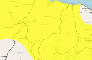 Piauí em alerta amarelo (Foto: Inmet)