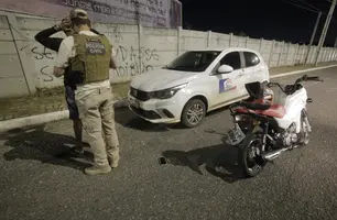 PM apreende dezenas de motos em operação para proibir 'rolezinhos' na Estaiada (Foto: Divulgação/SSP)