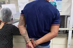 Suspeito preso (Foto: Divulgação)